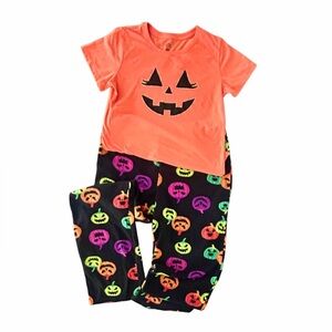 Halloween Pumpkin Pajama Set